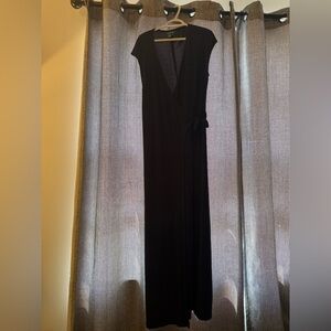 Long navy blue dress